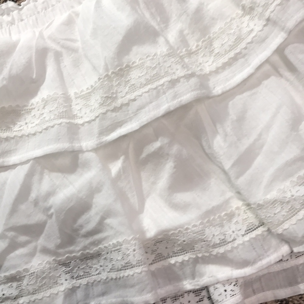 Wild Fable Tiered White Crochet Lace Ruffle Mini Skort | NWT - Picture 8 of 10